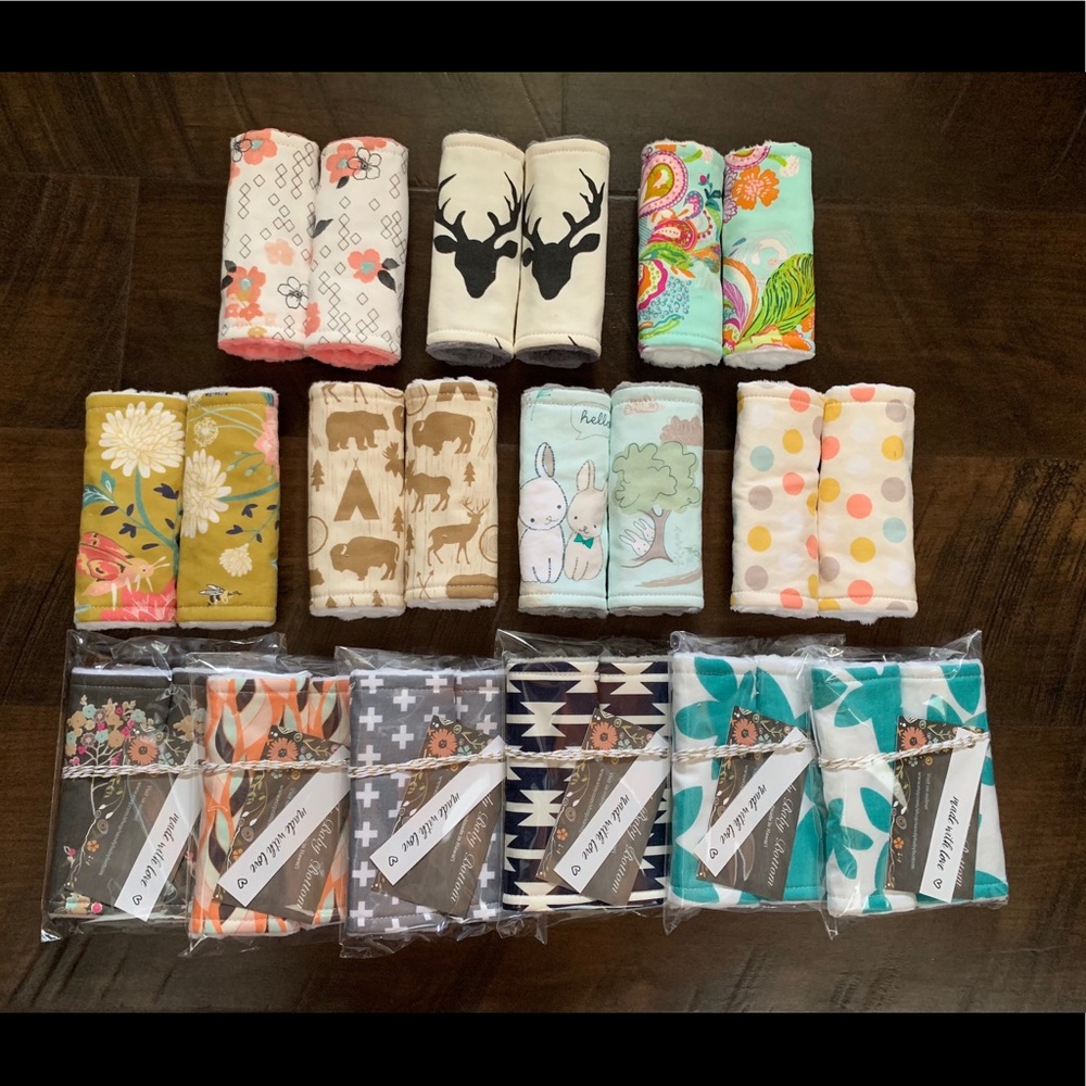 Car seat strap covers